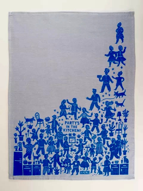PARTY'S IN THE KITCHEN DISH TOWEL