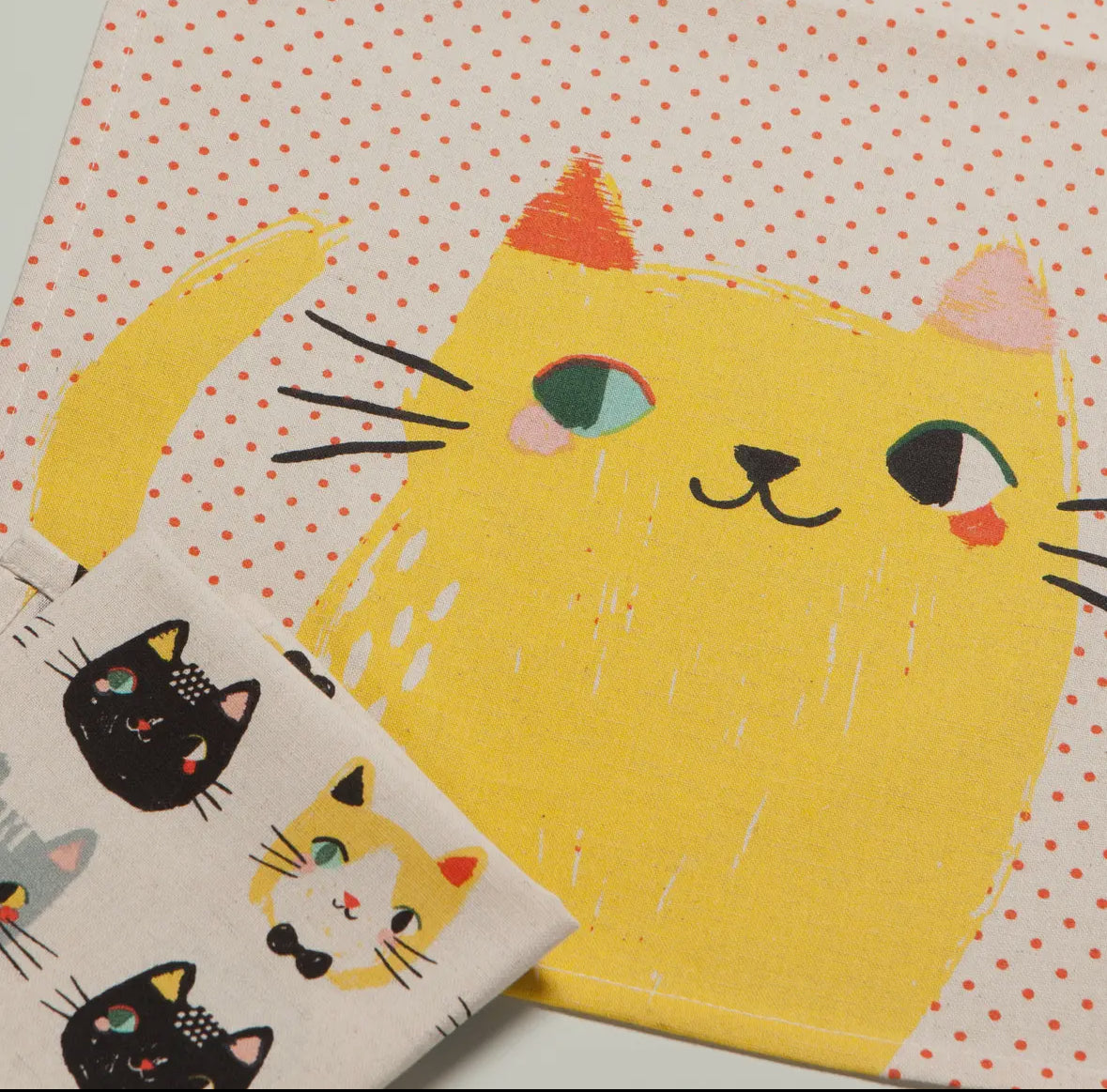 Danica Studio Kitty Meow Meow Dishcloths Set of Two