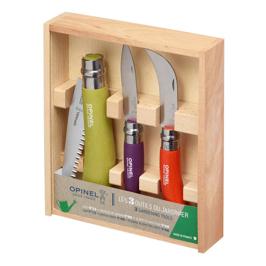 Stainless & Carbon Steel Garden Knife Trio